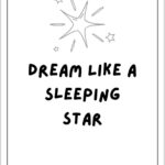 Coloring sheet DreamQuotes for kids